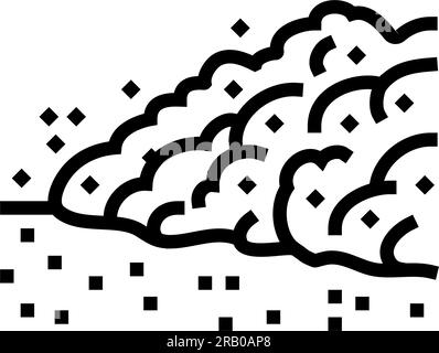 marsstaubsturm mars-Planetensymbol-Vektordarstellung Stock Vektor