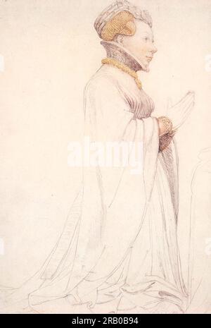 Jeanne de Boulogne, Herzogin von Berry 1524; Deutschland von Hans Holbein dem Jüngeren Stockfoto