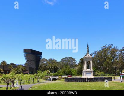 Francis Scott Key Monument de Young Museum und Sklaverei Monumental Reckonting Skulpturen Golden Gate Park San Francisco Kalifornien USA Stockfoto