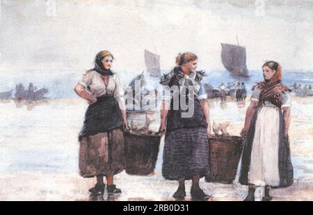 Fischerinnen, Cullercoats 1881 von Winslow Homer Stockfoto