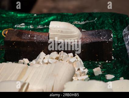 Paner-Käse auf der Straße, Delhi, Neu-Delhi, Indien Stockfoto