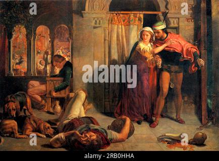 Die Eve von St. Agnes 1867 von William Holman Hunt Stockfoto