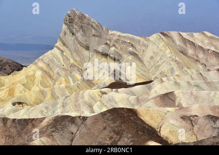 Manly Beacon, Zabriskie Point, Death Valley National Park, Kalifornien, USA, Nordamerika Stockfoto