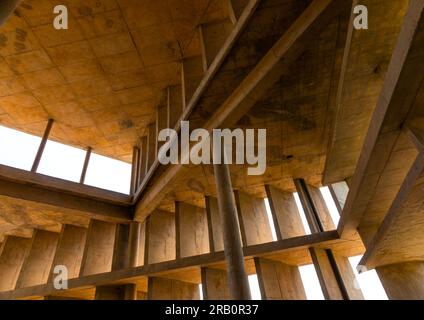 Turm der Schatten entworfen von Le Corbusier, Punjab State, Chandigarh, Indien Stockfoto