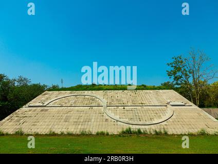 Geometric Hill in Capitol Complex, Punjab State, Chandigarh, Indien Stockfoto