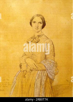 Madame Hippolyte Flandrin, geboren am Aimée Caroline Ancelot 1850 von Jean Auguste Dominique Ingres Stockfoto