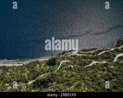 Tremosine sul Garda - i borghi piu belli d'Italia (die schönsten Dörfer Italiens). Stockfoto