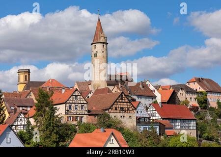 Kirchberg ein der Jagst, Hohenlohe, Baden-Württemberg, Deutschland Stockfoto