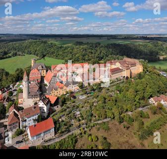 Kirchberg ein der Jagst, Hohenlohe, Baden-Württemberg, Deutschland Stockfoto