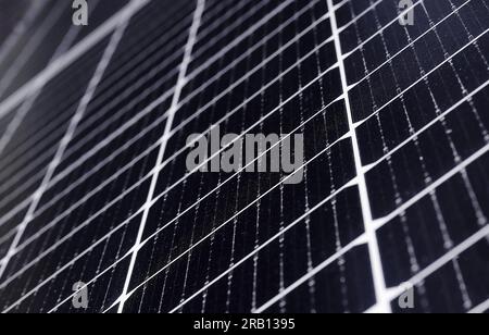 Nahaufnahme des Sonnensystems eines Hauses Stockfoto