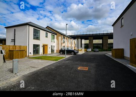 HAYLE TOWN GIESSEREI VIADUKT ASDA Stockfoto