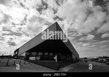 HAYLE TOWN GIESSEREI VIADUKT ASDA Stockfoto