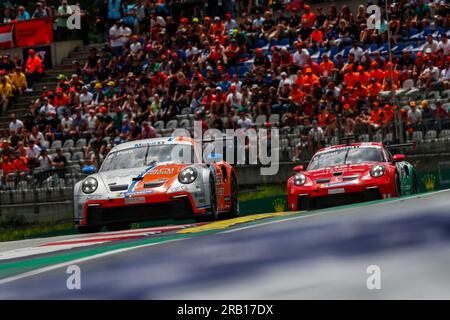 Spielberg, Österreich. 2. Juli 2023. Nr. 19 Riccardo Pera (I, Ombra), Porsche Mobil 1 Supercup am Red Bull Ring am 2. Juli 2023 in Spielberg, Österreich. (Foto von HIGH TWO) dpa/Alamy Live News Stockfoto