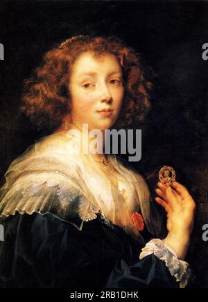 Porträt einer jungen Dame 1638 von Jacob Jordaens Stockfoto