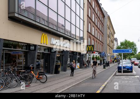 McDonalds in Frederiksberg, Dänemark Stockfoto