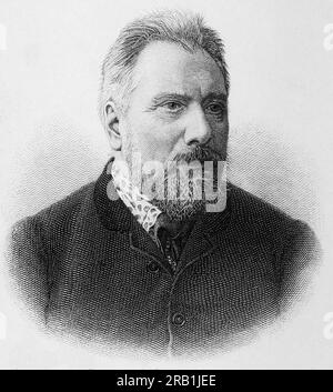 Nikolai Semjonovich Leskov (1831-1895) russischer Schriftsteller, Kurzgeschichtenautor, Dramatiker, der auch unter dem Pseudonym M. Stebnitsky schrieb. Stockfoto