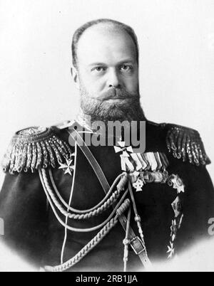 Alexander III, Alexander III (1845-1894) Kaiser von Russland, König des Kongresses Polen und Großherzog von Finnland von 1881 bis zu seinem Tod 1894 Stockfoto