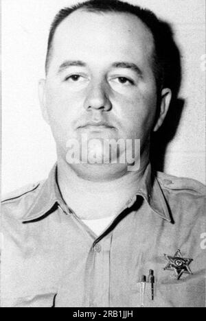 Cecil Ray Price (1938-2001), amerikanischer Polizist und weißer Vorgesetzter. Er wurde beschuldigt, 1964 an den Morden an Chaney, Goodman und Schwerner teilgenommen zu haben. Stockfoto