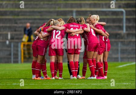 Gladsaxe Stadium, Kopenhagen, Dänemark. 05. Juli 2023. Dänemark gegen Spanien, im Gladsaxe Stadium, Kopenhagen, Dänemark. Kim Price/CSM (Kreditbild: © Kim Price/Cal Sport Media). Kredit: csm/Alamy Live News Stockfoto