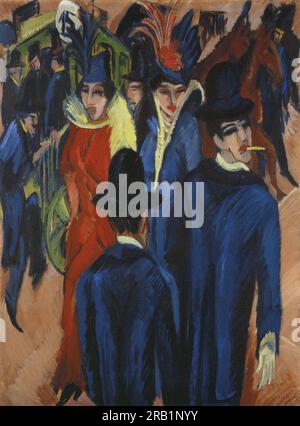 Berliner Straßenszene 1914 von Ernst Ludwig Kirchner Stockfoto