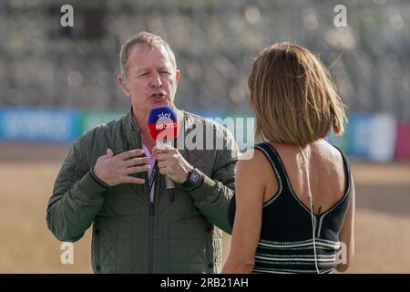 Silverstone, Vereinigtes Königreich am 6. Juli 2023 Martin Brundle während des FORMEL 1 ARAMCO BRITISH GRAND PRIX 2023 am Silverstone Circuit, Silverstone, Vereinigtes Königreich, am 6. Juli 2023 Stockfoto