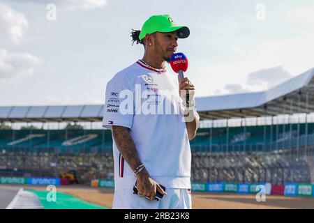 Silverstone, Vereinigtes Königreich am 6. Juli 2023 Lewis Hamilton während des FORMEL 1 ARAMCO BRITISH GRAND PRIX 2023 am Silverstone Circuit, Silverstone, Vereinigtes Königreich, am 6. Juli 2023 Stockfoto
