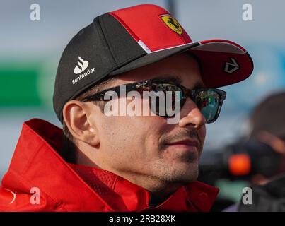 Silverstone, Vereinigtes Königreich am 6. Juli 2023 Charles Leclerc während des FORMEL 1 ARAMCO BRITISH GRAND PRIX 2023 am Silverstone Circuit, Silverstone, Vereinigtes Königreich, am 6. Juli 2023 Stockfoto
