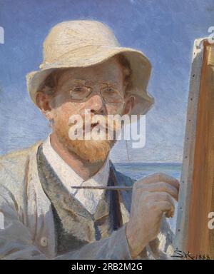 Selbstporträt 1888 von Peder Severin Kroyer Stockfoto