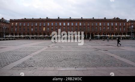Architektonische Details des Capitole de Toulouse (Hauptstadt von Toulouse), Hauptplatz dieser französischen Stadt Stockfoto