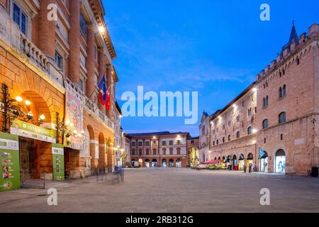 Piazza della Repubblica, Foligno, Perugia, Umbrien, Italien Stockfoto