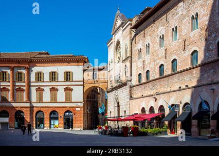 Piazza della Repubblica, Foligno, Perugia, Umbrien, Italien Stockfoto