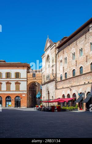 Piazza della Repubblica, Foligno, Perugia, Umbrien, Italien Stockfoto