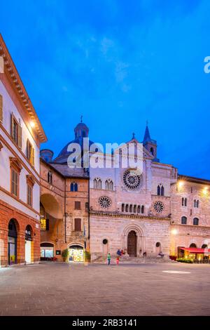 Kathedrale von San Feliciano, Piazza della Repubblica, Foligno, Perugia, Umbrien, Italien Stockfoto