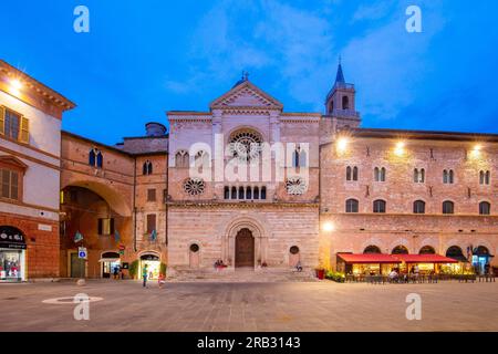 Kathedrale von San Feliciano, Piazza della Repubblica, Foligno, Perugia, Umbrien, Italien Stockfoto