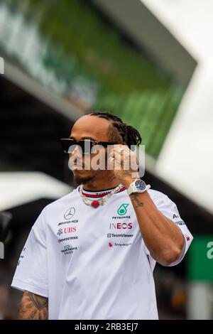 Spielberg, Österreich - 02. JULI 2023, #44 Lewis Hamilton (GBR, Mercedes), Drivers Parade, FIA F1 Österreichischer Grand Prix Stockfoto