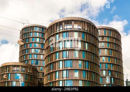 Axel Towers in Kopenhagen im Sommer, Dänemark Stockfoto