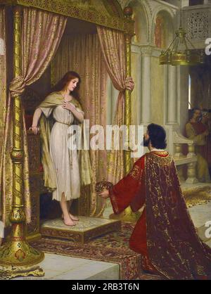 Der König und die Beggar Maid 1898 von Edmund Blair Leighton Stockfoto