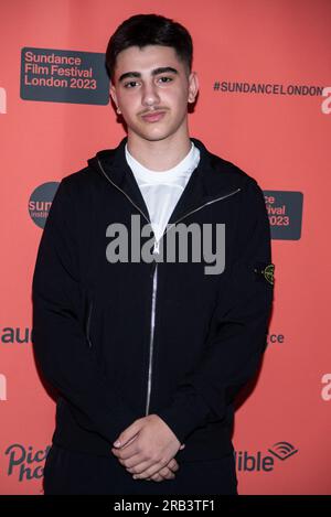 London, Großbritannien. 06. Juli 2023. Alin Uzun besucht die „Scrapper“-Eröffnungsgala beim Sundance Film Festival in Picturehouse Central. (Foto: Loredana Sangiuliano/SOPA Images/Sipa USA) Guthaben: SIPA USA/Alamy Live News Stockfoto