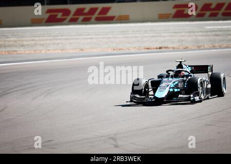 Silverstone, Vereinigtes Königreich 6. Juli 2023 Silverstone, Vereinigtes Königreich am 6. Juli 2023 nimmt Arthur Leclerc (MCO) des Teams DAMS am Formel-2-Praxisseminar am Formel-1-GRAND PRIX 2023 VON ARAMCO AM Silverstone Circuit, Silverstone, Vereinigtes Königreich, am 6. Juli 2023 Teil Stockfoto