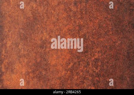 Korrosion auf dem Hintergrund der Eisenplatte, rostige Metallstruktur Stockfoto