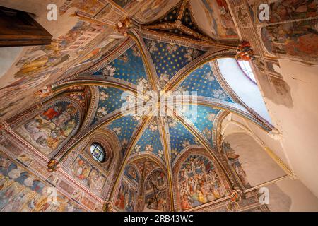 Saint Blaise Chapel (San Blas) Decke im Inneren der Kathedrale von Toledo - Toledo, Spanien Stockfoto