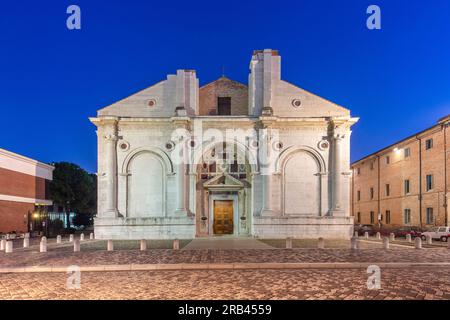 Der Malatesta-Tempel, Rimini, Emilia Romagna, Italien, Stockfoto