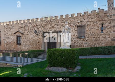 Statue Isabel La Catolica (Isabella von Kastilien) - Toledo, Spanien Stockfoto