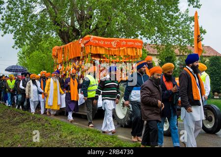 Italien, Emilia Romagna, Novellara, Baisakhi festival Stockfoto