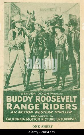 BUDDY ROOSEVELT in RANGE RIDERS 1934 Director VICTOR ADAMSON Writer L.V. Jefferson stunts Yakima Canutt Produzent Victor Adamson (als Denver Dixon) California Motion Picture Enterprises/Superior Talking Pictures Stockfoto