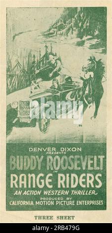 BUDDY ROOSEVELT in RANGE RIDERS 1934 Director VICTOR ADAMSON Writer L.V. Jefferson stunts Yakima Canutt Produzent Victor Adamson (als Denver Dixon) California Motion Picture Enterprises/Superior Talking Pictures Stockfoto