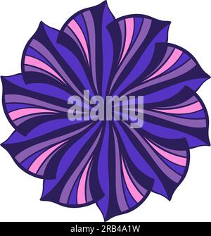 Abstraktes, farbenfrohes Mandala-Ornament. Dekoratives kunstvolles Designelement. Vektordarstellung. Stock Vektor