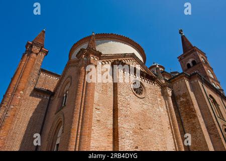 Italien, Lombardei, Soncino, Pfarrkirche Santa Maria Assunta Stockfoto