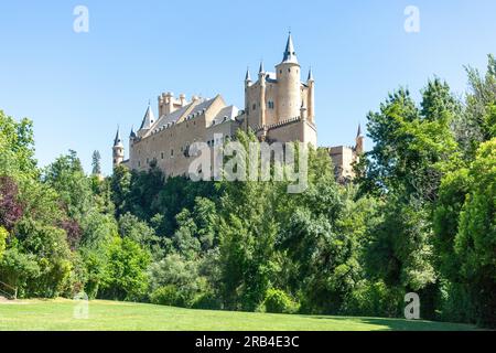 12. Jahrhundert Alcázar Segovia, Segovia, Kastilien und León, Königreich Spanien Stockfoto