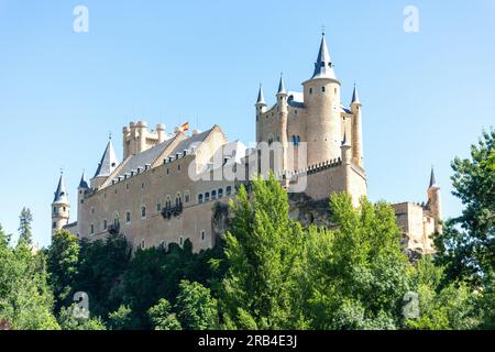 12. Jahrhundert Alcázar Segovia, Segovia, Kastilien und León, Königreich Spanien Stockfoto